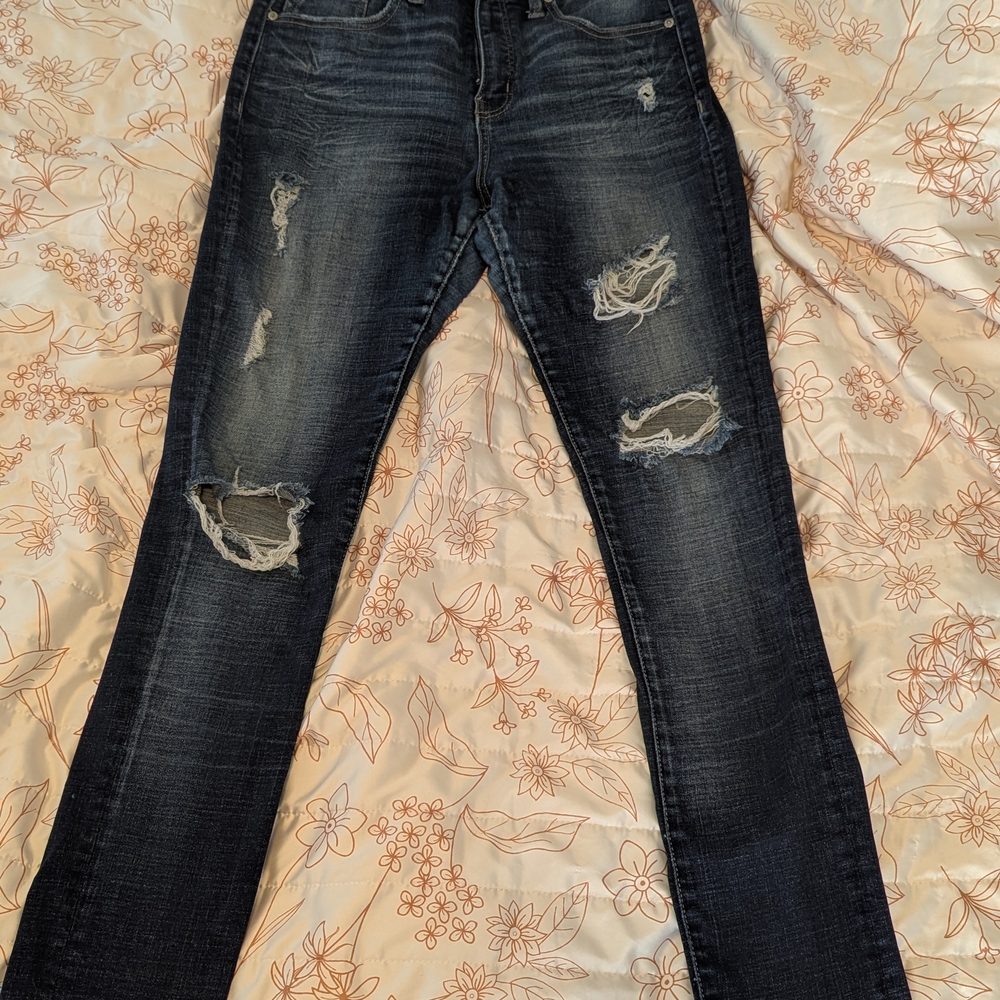 Buckle Midnight Blue Ripped Skinny Jeans